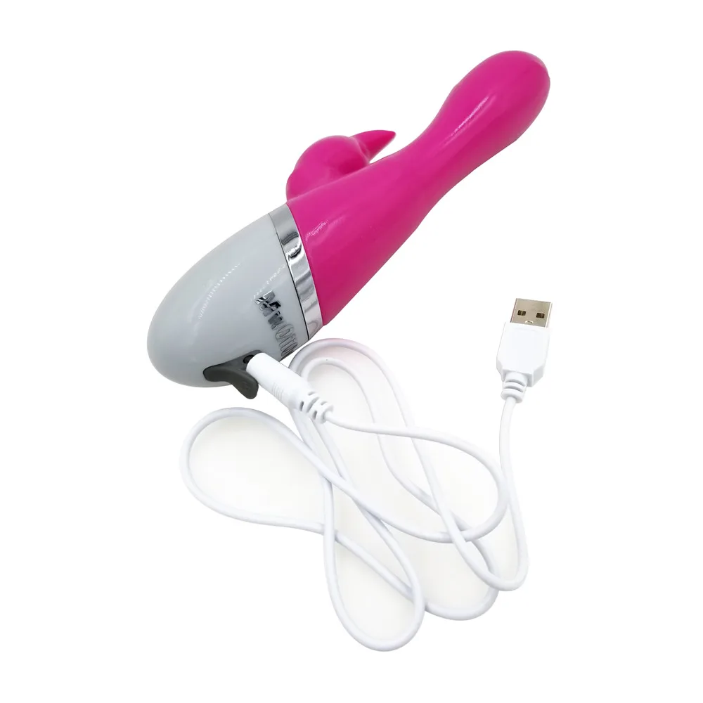 MwOiiOwM USB кролик 360 градусов вращение вибратор точка G толкая мощный вибрирующий