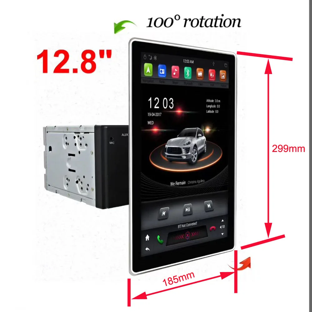 12 8 &quotPX6 Tesla Тип Android 1 Автомобильный плеер gps автомобильный dvd-плеер с двумя