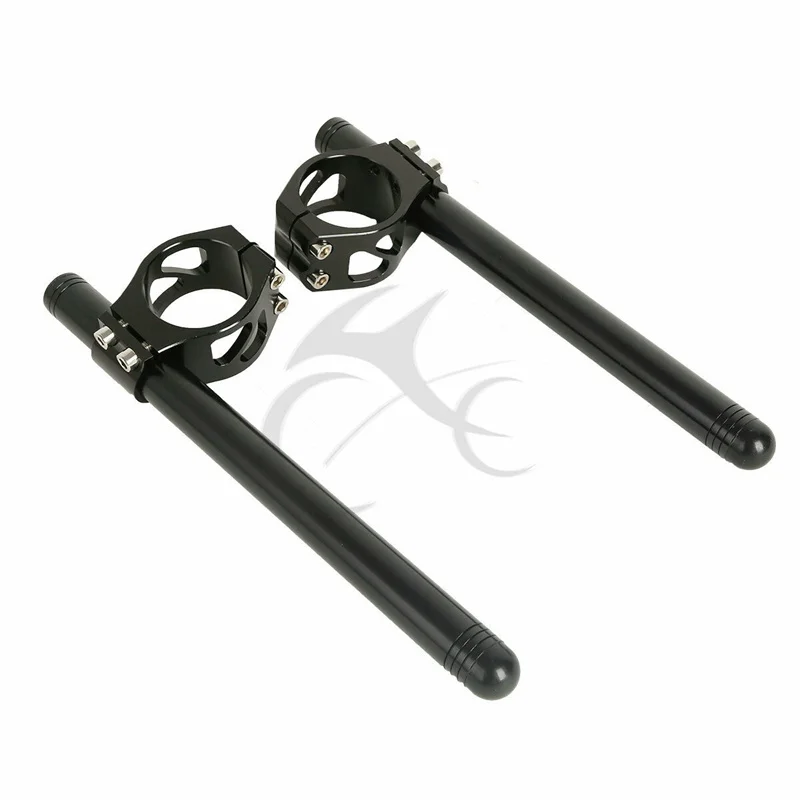 Мотоцикл 48 мм ручка бар клип на черный для Suzuki GSXR 1000 K9 09 10 Honda CBR600RR F5 2005 2010 2006