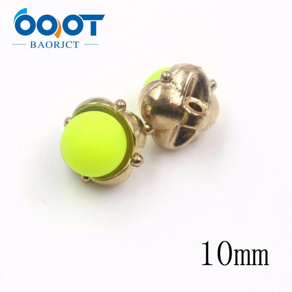 OOOT BAORJCT 178121 10pcs/Lot 10mm color flower buttons clothing accessories 5 colors DIY handmade material | Дом и сад