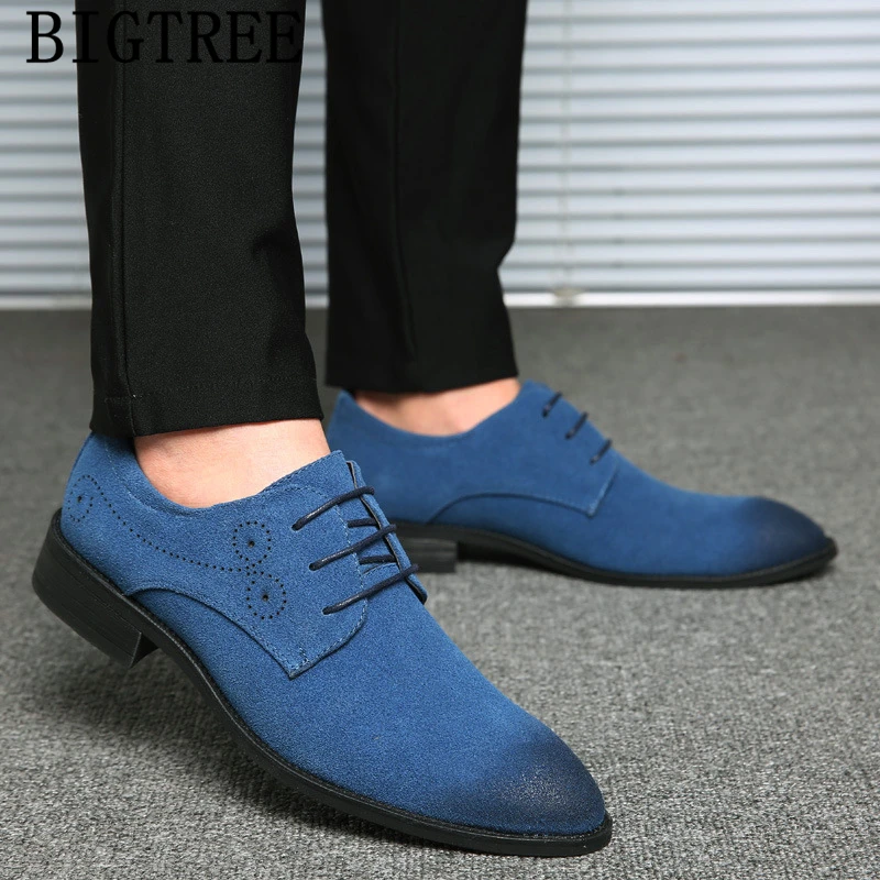 

Italian Fashion Suede Shoes Men Formal New Arrival 2023 Mens Dress Shoes Mens Wedding Shoes Chaussure Homme Cuir De Luxe Bona