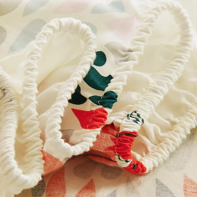 100% хлопок современного постельное белье цветочный Рисунок яркий наматрасник