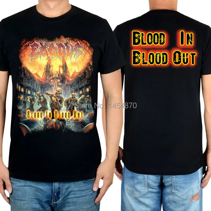 Ужасная уличная одежда с черепом 16 дизайнов брендовая футболка Exodus хлопковые