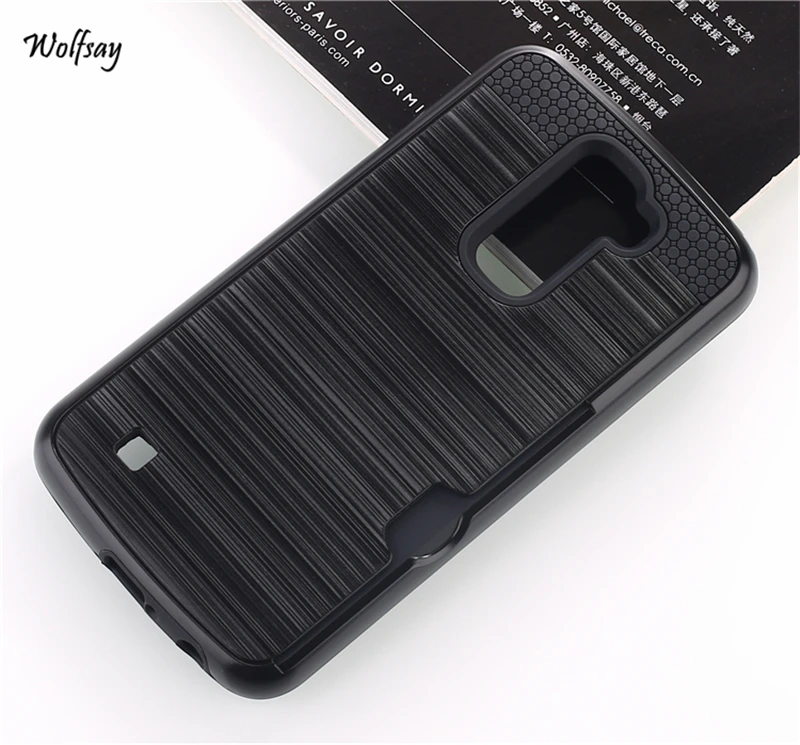 Чехол Wolfsay для LG K10 матовый чехол с отделением карт K 10 K420N K430 K430DS бронированные