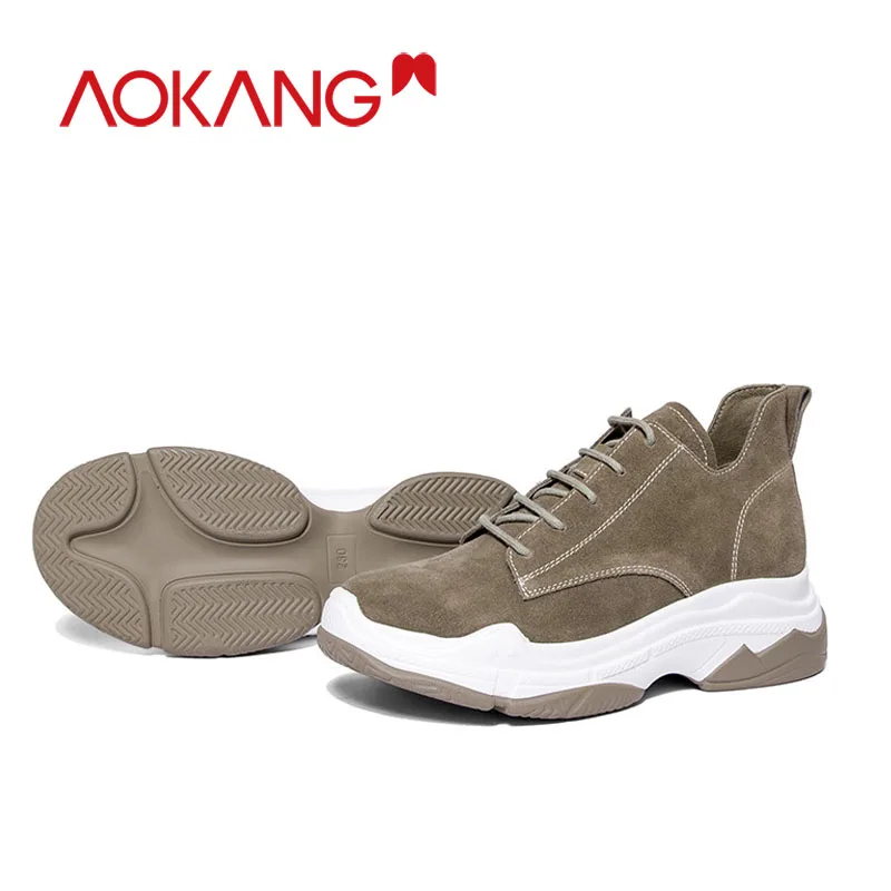 Aokang Kanglong/Женская обувь кроссовки для альпинизма женские на платформе танкетке из