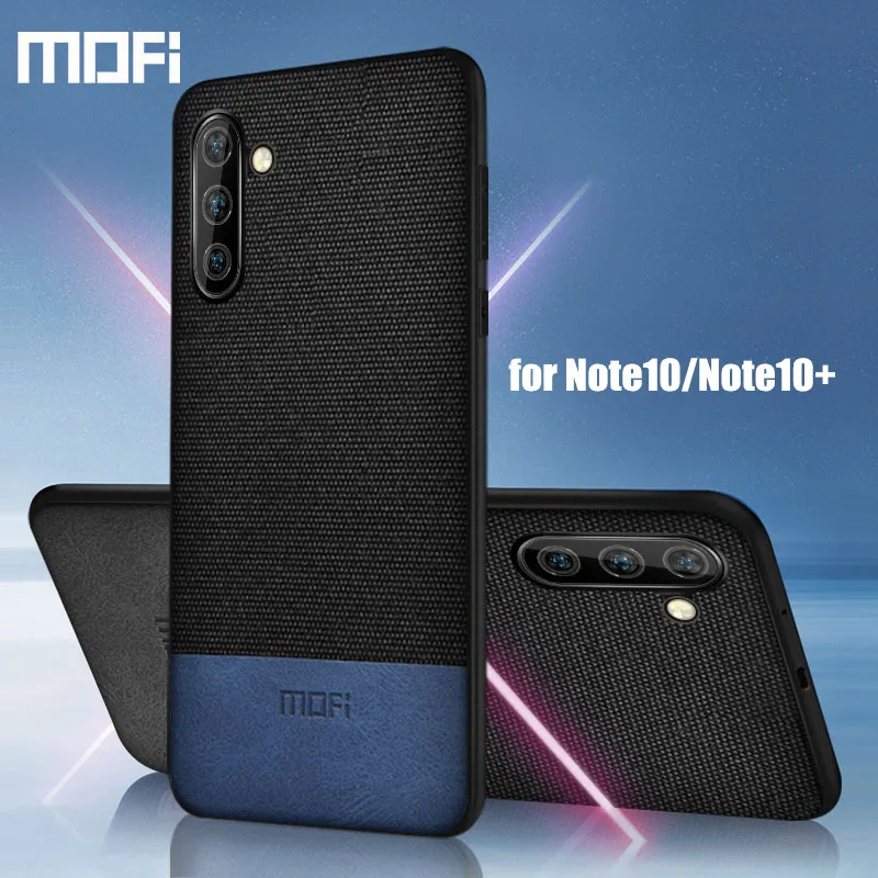 Чехол MOFi для Samsung Note 10 противоударный защитный чехол из ткани + Защитные чехлы Galaxy