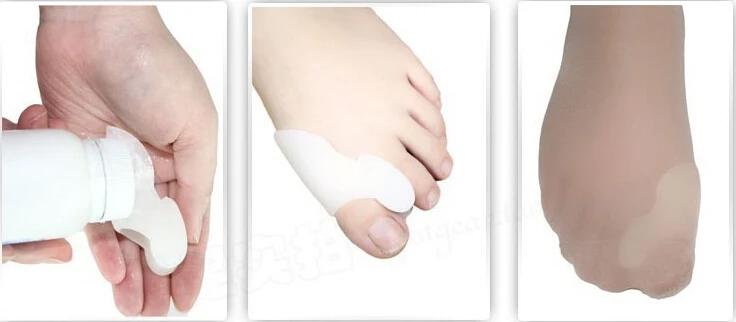 Силиконовый гель-сепаратор для пальцев ног вальгусный протектор большого пальца