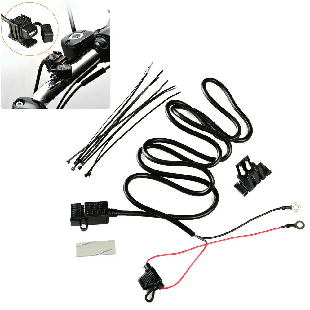 12v мотоцикл водонепроницаемый USB зарядное устройство розетка адаптер