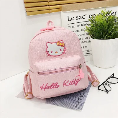 D 5%-10% кожаный мини-рюкзак hello kitty, милые сумки на плечо для девушек, повседневные женские рюкзаки из искусственной кожи, школьные сумки для девочек - Цвет: D