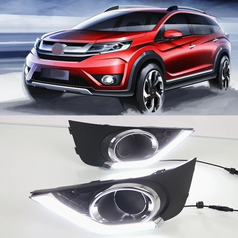 2 шт. для Honda BRV BR V 2015 2016 2017 2018 2019 DRL Вождения освещают светильник с поворотник