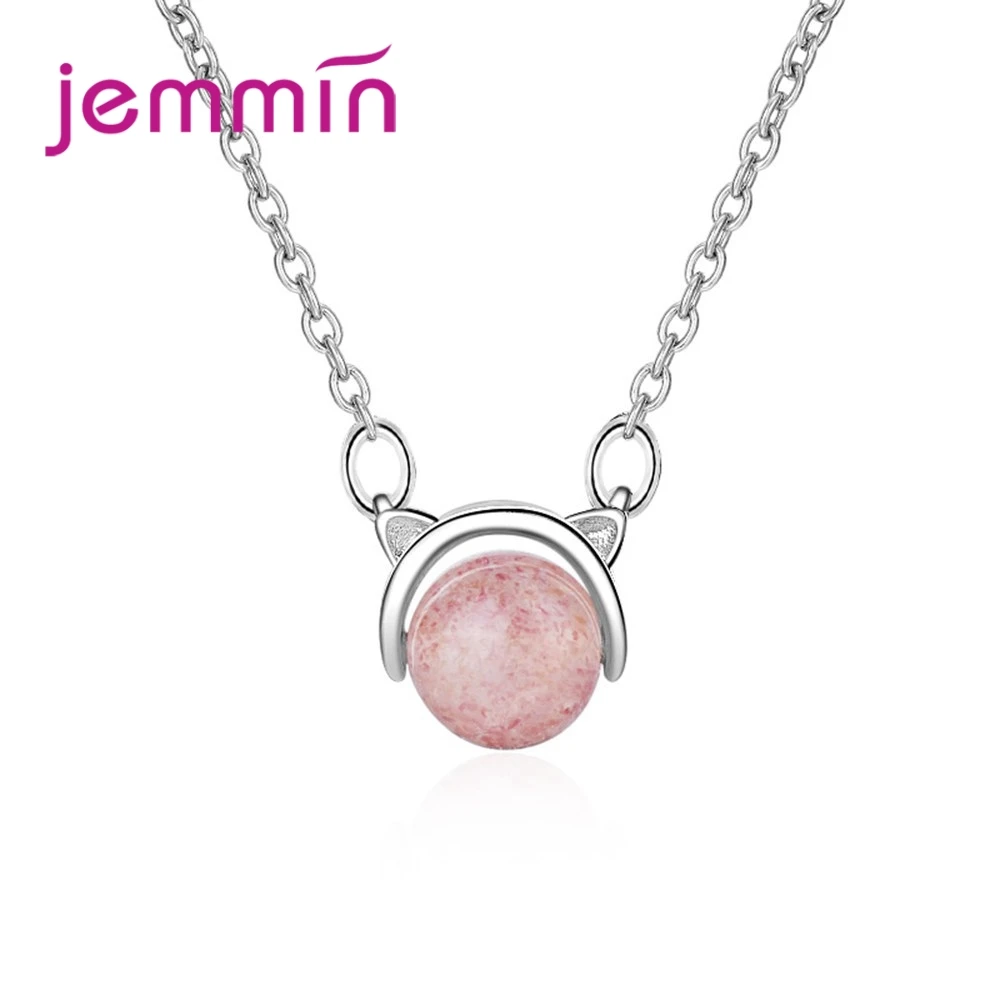 Top Quality Cheap pricce Cat Head pendant Necklaces Fashion Animal shape Opal Stone Necklace Women Jewelry | Украшения и