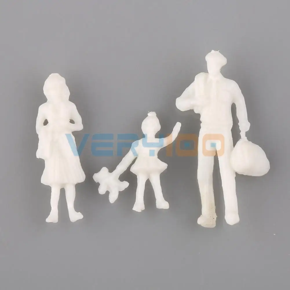 Новинка 100 шт. белые архитектурные 1:200 Масштаб Фигуры модель украшение для людей