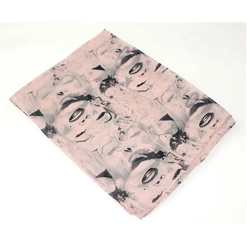 Леди Мэрилин Монро печати шифон шарф длинная шея коллокации вуаль шаль |