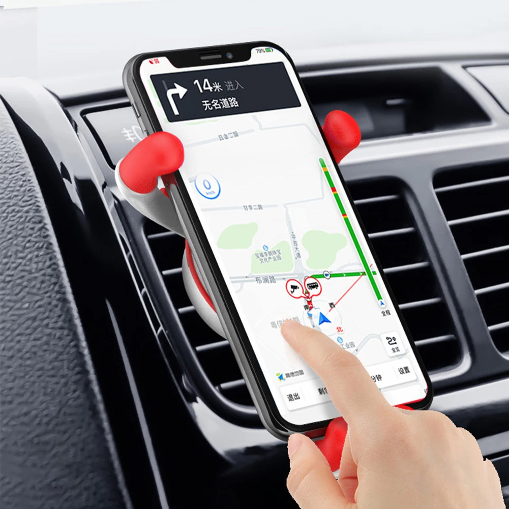 Christmas Deer Elk Gravity Fast QI Car Wireless Charger for iPhone X Xs Automatic Inductive Mount Air Vent Charging | Мобильные
