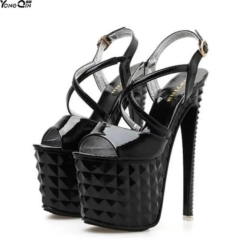 

European sexy women sandals super 19cm high heels women's sandals high heel women shoes