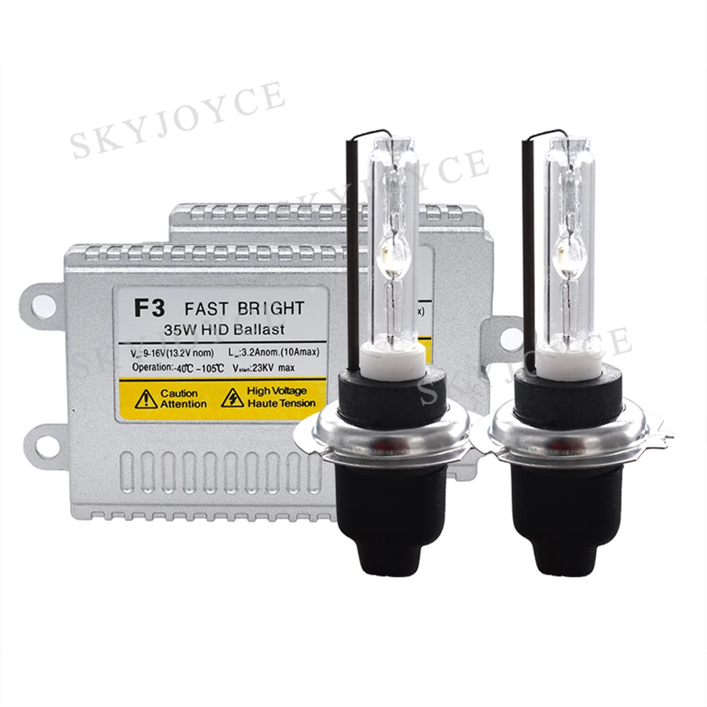 35 Вт Быстрый Яркий F3 авто комплект балласт HID 4300K 6000K 8000K Cn светильник hid Лампа H1 H7 H11