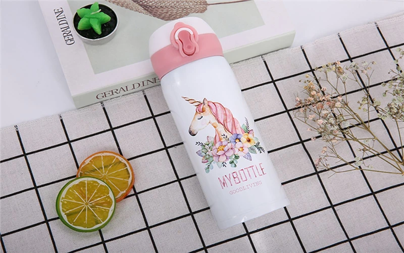 JOUDOO Дорожные Кружки Кофе Чай Вакуумная Колба Термокружка бутылка прыгающая крышка Термокружка Дети Термос 35