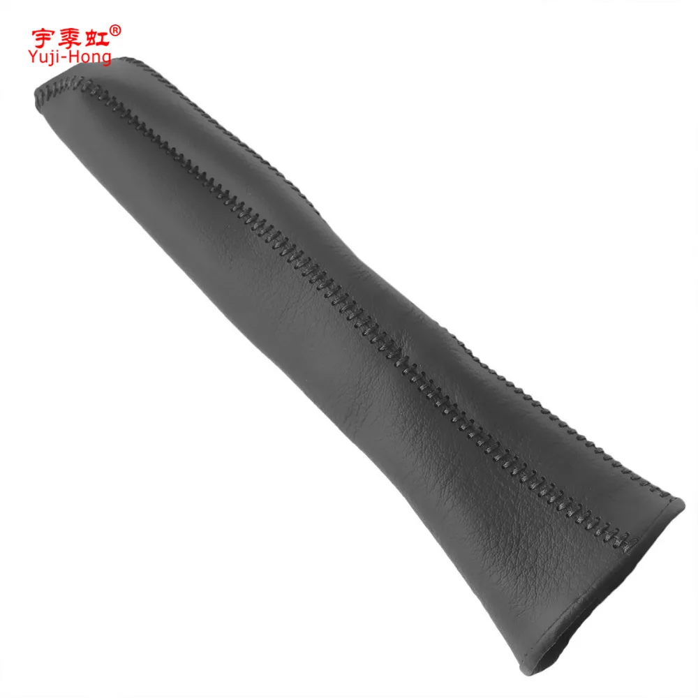Yuji-Hong Car Handbrake Covers Case for Peugeot 206 207 Citroen C2 Genuine Leather Car-styling Auto Grips Black | Автомобили и
