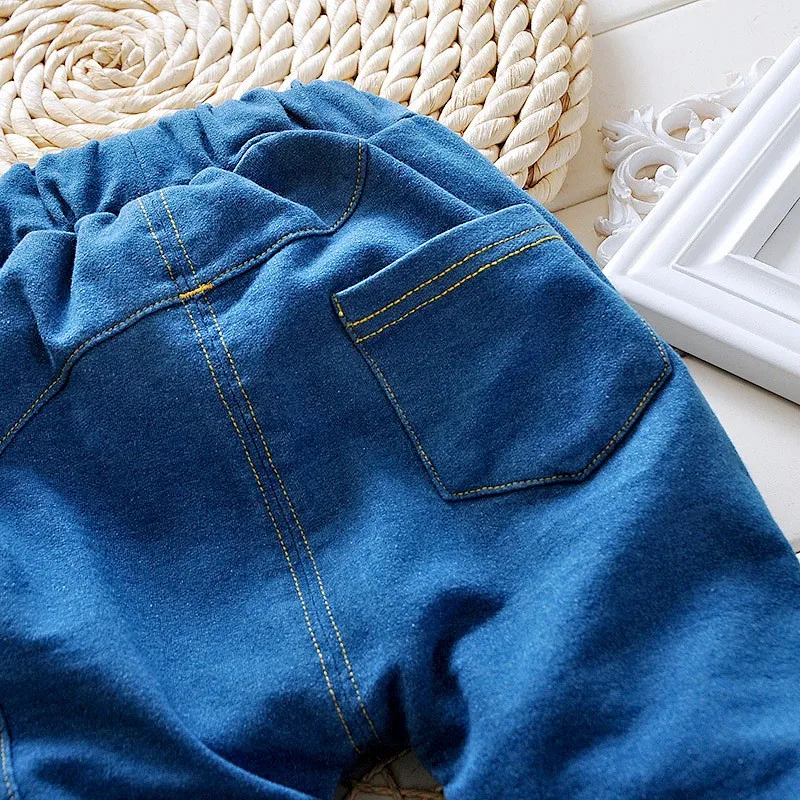 Новинка 2016 весенние высококачественные модные детские шаровары джинсы для