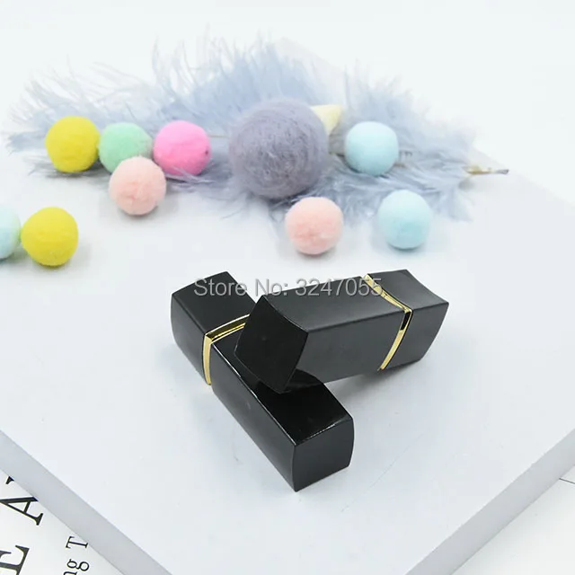 12 1 мм Классический Пластиковый пустой черный губ Румяна Subpackage DIY элегантный