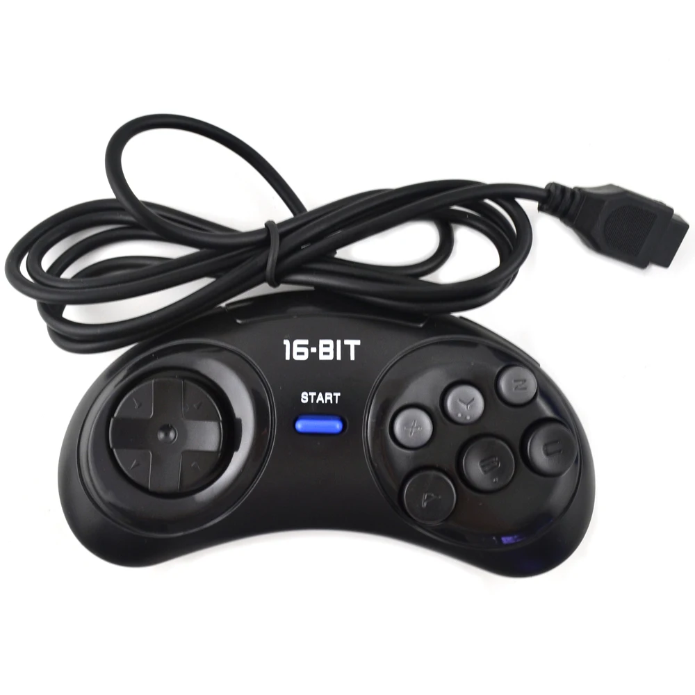 10 шт. игровой контроллер для SEGA Genesis 16 бит ручки 6 кнопок геймпад MD игровые