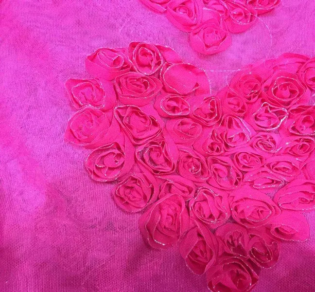 Бесплатная доставка 3 метра 75D Серебряная шифоновая love rose Ткань для настольного