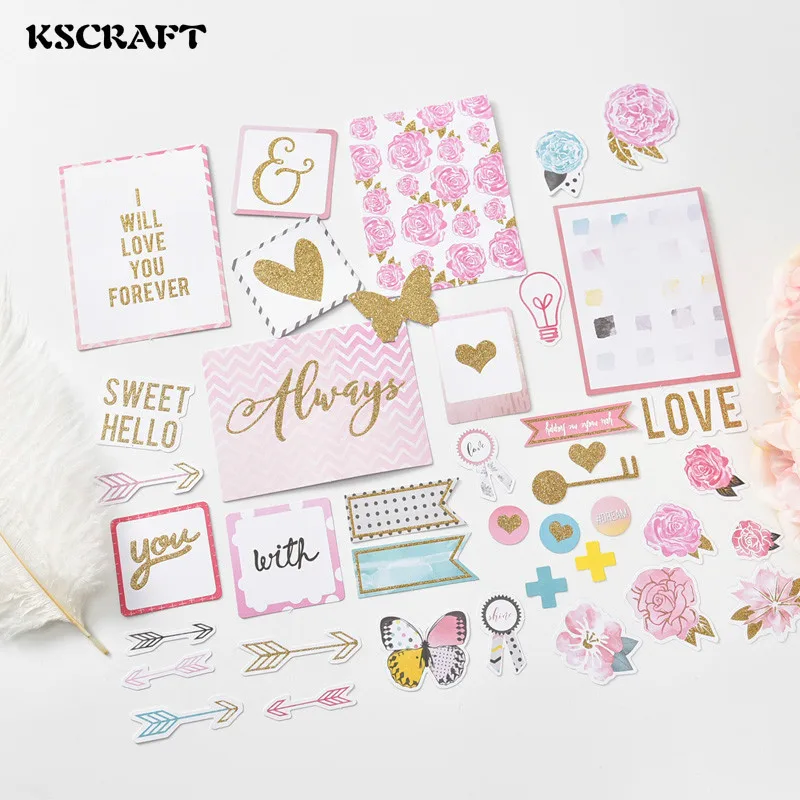 KSCRAFT 25 шт сладкие Привет высечки для скрапбукинга счастливый планнер/карточная