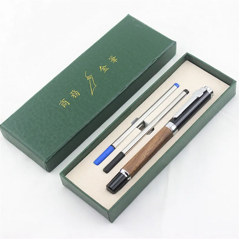 Jinhao Шариковая ручка дерево офисное металлическое кольцо роликовая шариковая