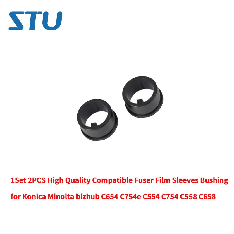 

1Set 2PCS High Quality Compatible Fuser Film Sleeves Bearing for Konica Minolta bizhub C654 C754e C554 C754 C558 C658