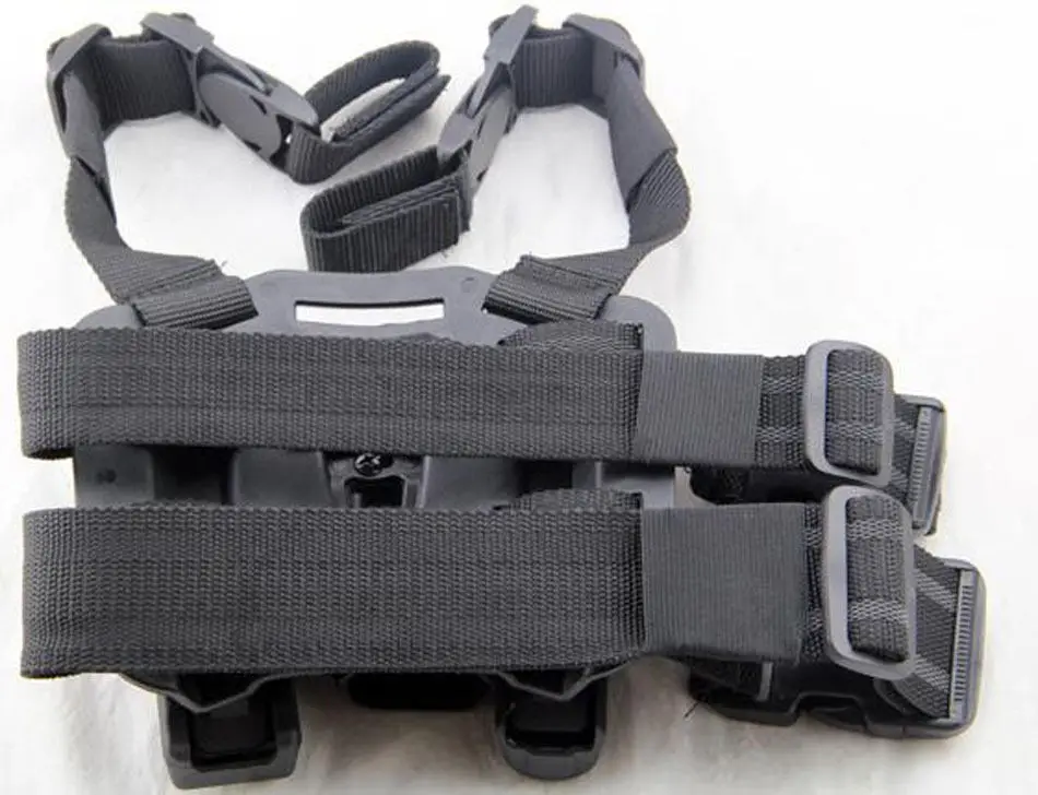 CQB армия BLACKHAWK Тактический падения ног бедра кобура под левую руку для Glock 17 19 22 23
