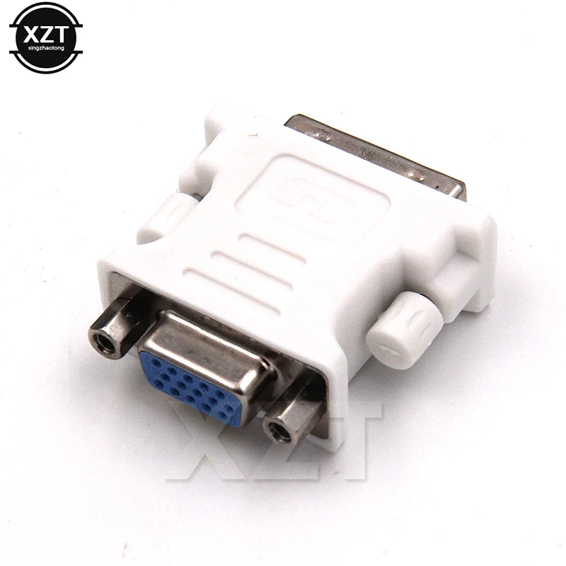 Высокоскоростной DVI I 24 + 5 Pin VGA папа к Женский видео конвертер адаптер для ПК
