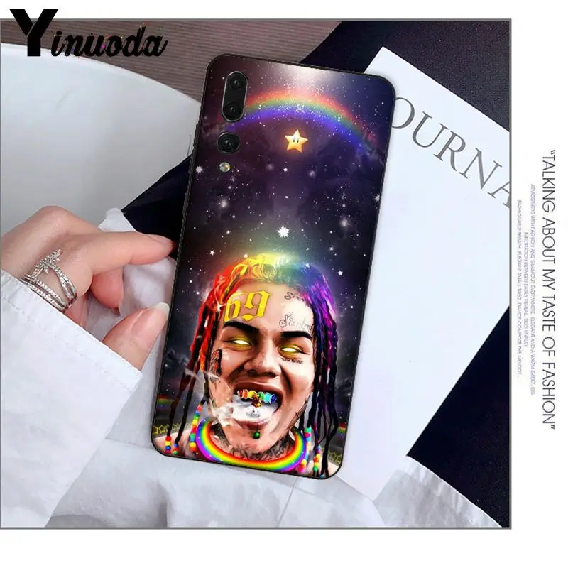 Yinuoda хип-хоп рэппер Tekashi 69 6ix9ine красивые аксессуары для телефона чехол Huawei Mate10 Lite P20