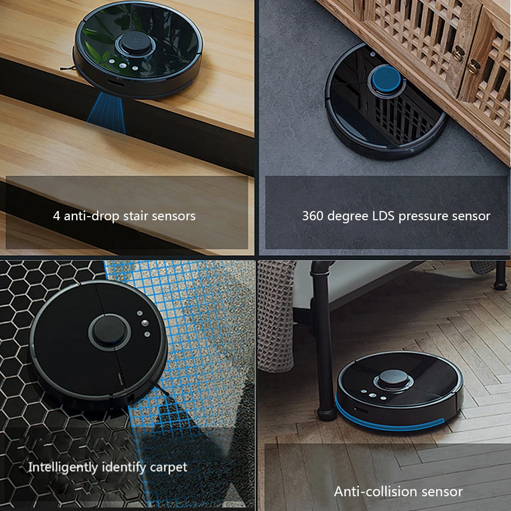 Roborock S50 S55 Robot Vacuum Cleaner Household Automatic Sweeping Dust Disinfection App Smart Planning WIFI Remote | Бытовая техника