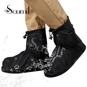 soumit rain shoe 360 degree waterproof protector for men women rain cover for shoes boot covers reusable overshoes transparent free global shipping