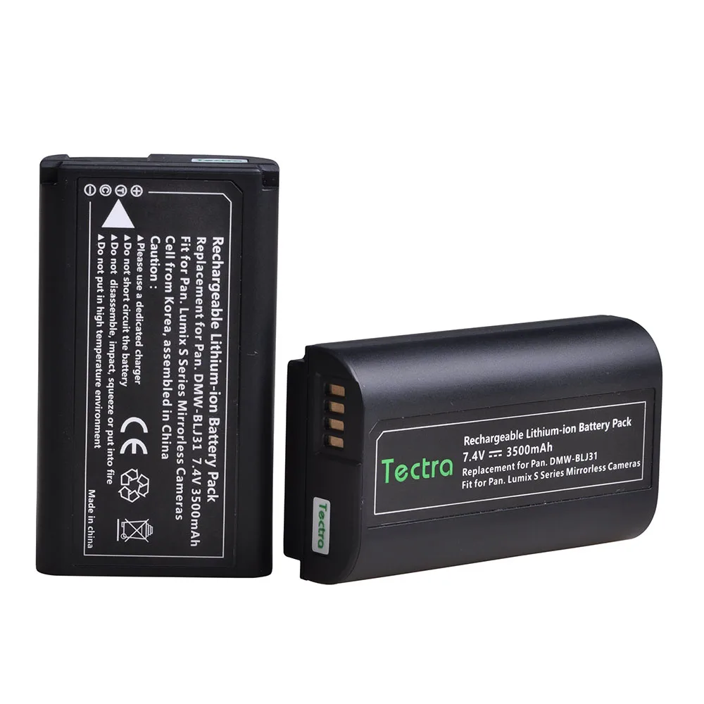 Tectra 3500mAh 1 шт DMW BLJ31 DMWBLJ3 литий ионный аккумулятор для Panasonic LUMIX S1 S1R S1H беззеркальных