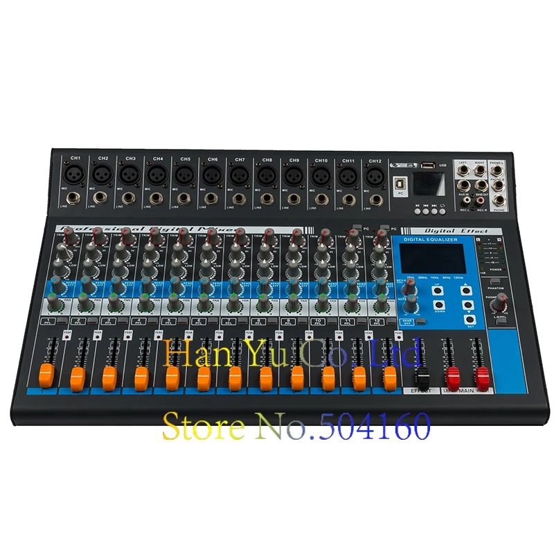 Профессиональный караоке аудио миксер 12 канальный усилитель микрофон звуковая