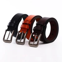 high quality genuine leather strap male metal buckle classic vintage mens waist belts luxury fashion strap jeans for man cowboy