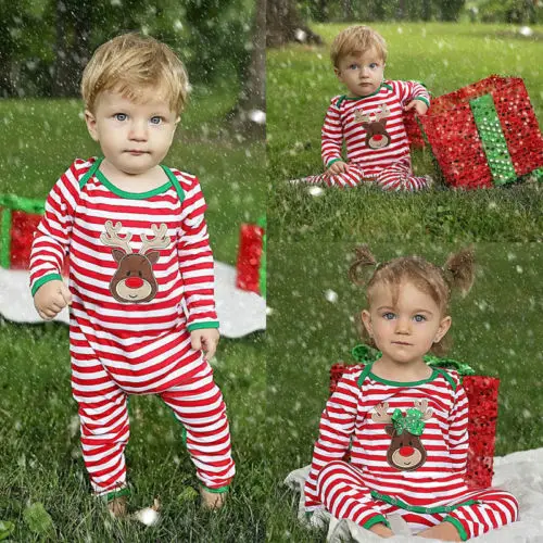 Emmababy стандартная Пижама унисекс Одежда для младенцев мальчиков девочек