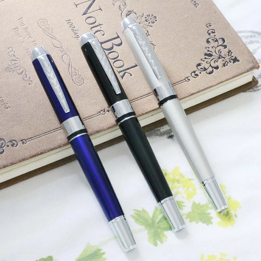 3 шт. в наборе, высокое качество, JINHAO 250, перьевая ручка, роскошные 0,5 мм, перьевые ручки для письма, канцелярские принадлежности, школьные офисные принадлежности - Цвет: 3PCS Silver Trim 2