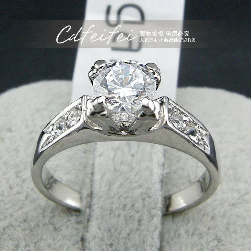 Красное яблоко обручальные кольца Мода Циркон коготь низкая цена золото женское