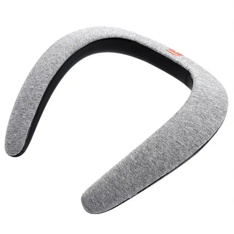 Gray Беспроводной бас Музыка Bluetooth стерео динамик Портативный Музыка TF Mp3 плеер Шея носимый динамик сабвуфер волшебный Спорт на открытом воздухе - Цвет: Gray