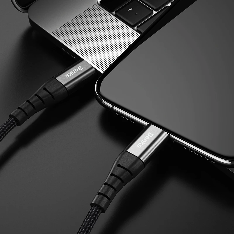 Benks MFi сертифицированный кабель C94 Type C для Apple PD быстрая зарядка данных iPhone Xs/XsMax/Xr/8
