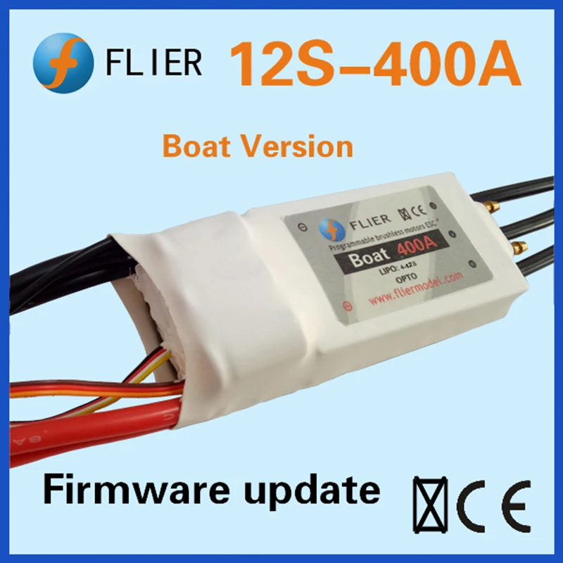 FATJAY FLIER 400A ESC 3-12 S ESC Бесщеточный скоростной контроллер с USB программным кабелем для RC лодки для серфинга