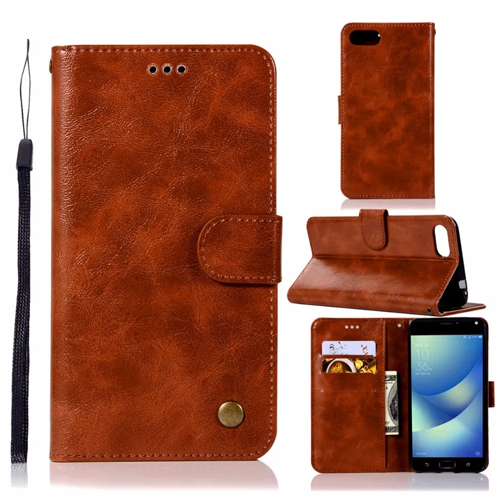 Модный чехол кошелек для телефона ASUS ZenFone 4 Max ZC520KL 5 2 дюйма сумка с подставкой ПУ