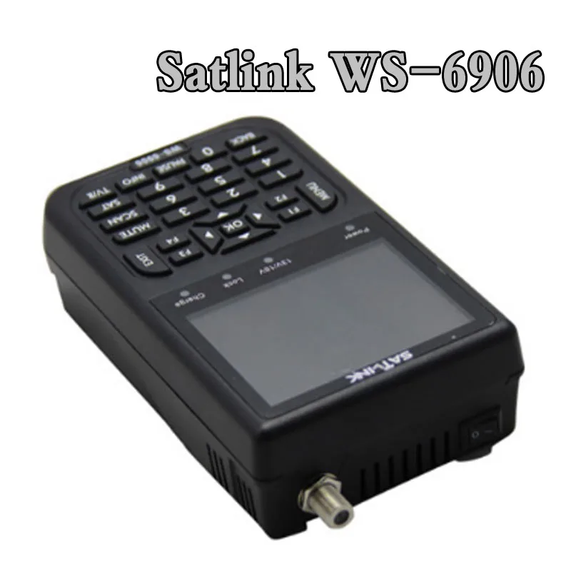 WS6906 сигнала 3 5 &quotDVB S FTA цифровой спутниковый метр сатфайндер satlink WS 6906|Спутниковое