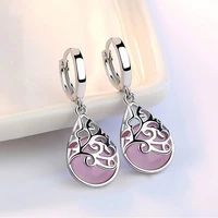 925 sterling silver moonlight opal tears totem drop earrings gift for women jewelry wholesale drop shipping no fade
