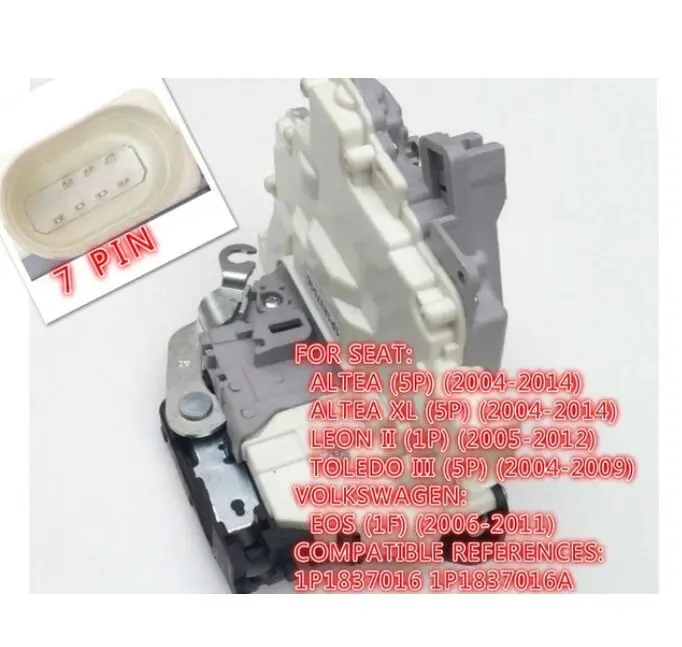 front right Для Seat Altea Толедо 3 mk3 Leon Altea XL 5P1 5P2 1P1 5P5 5P8/VW EOS 1F7 1F8 передний правый Привод защелки дверного замка 1P1837016 - Цвет: front right