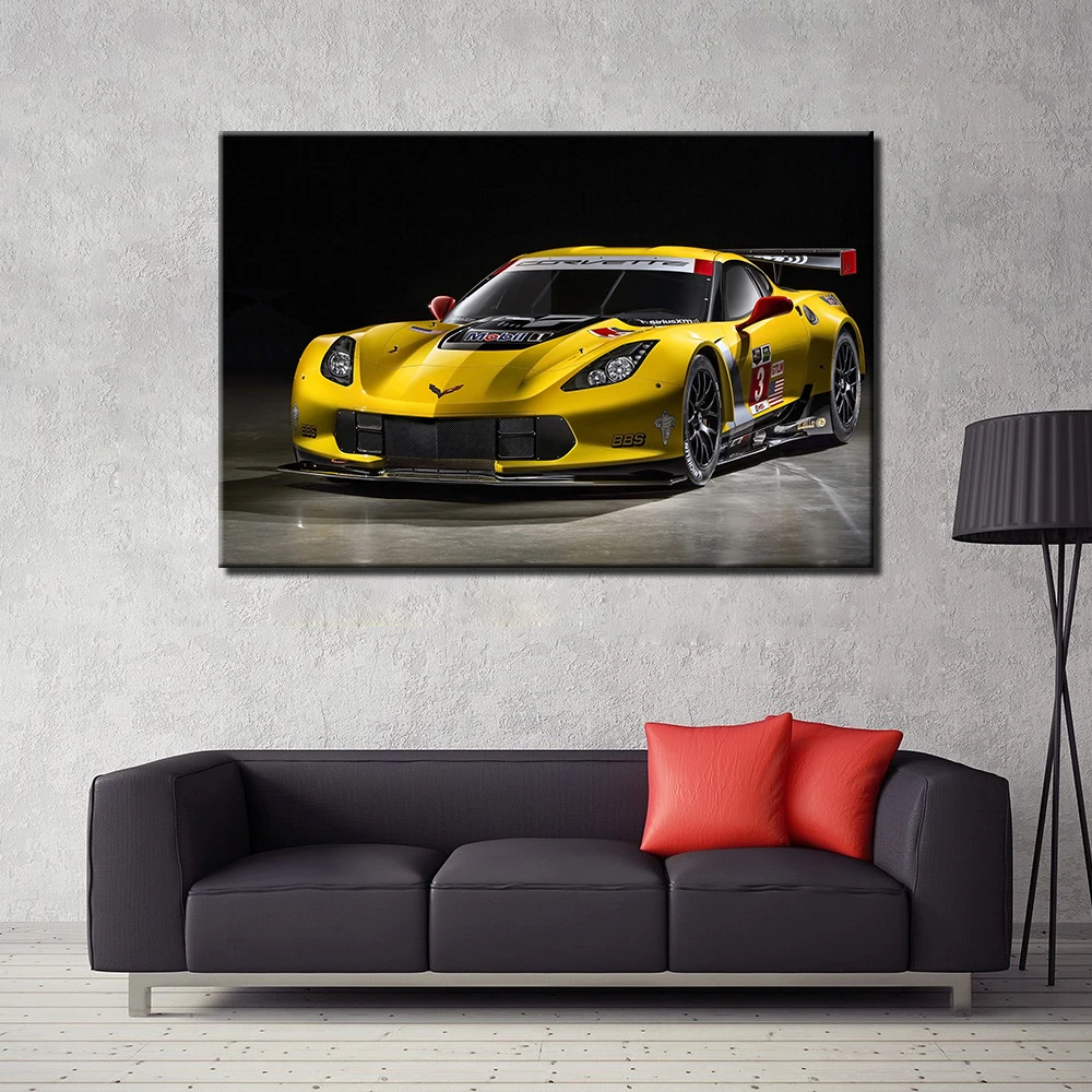 Chevrolet Corvette постер DIY рамка Холст Картина суперкар настенные художественные