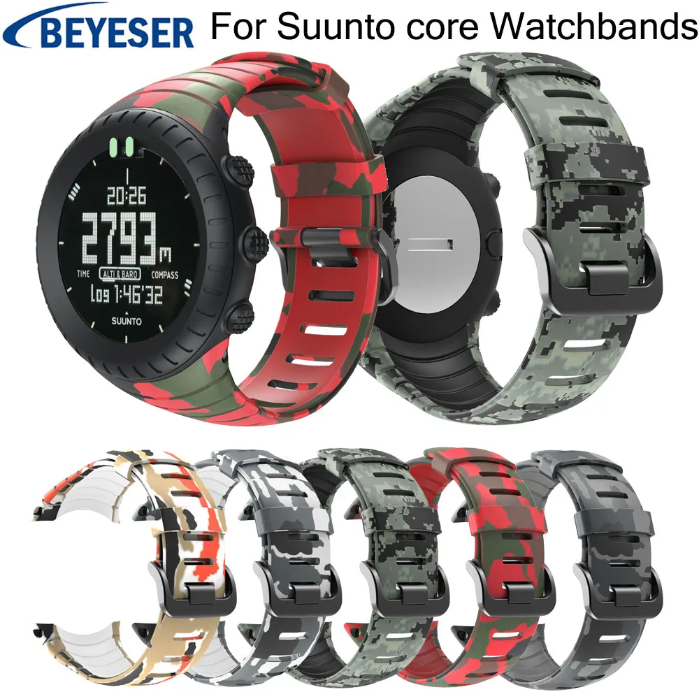 Ремешок для часов Sunnto core силиконовый сменный спортивный браслет Suunto classic|Ремешки