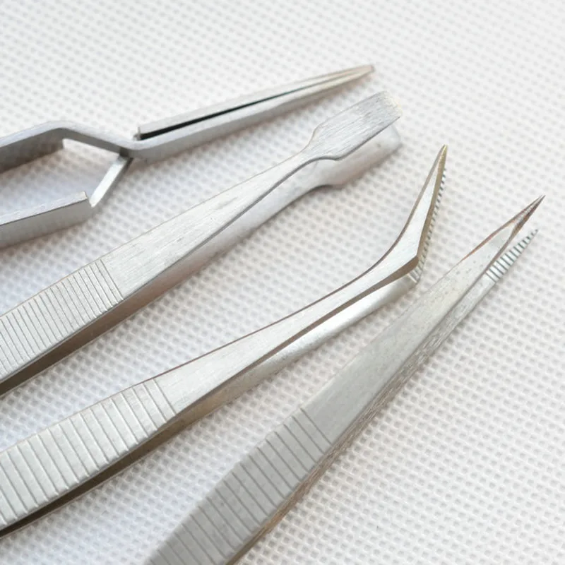 Чем заменить пинцет в домашних условиях 1pc Stainless Steel Useful Straight Bend Curved Blackhead Acne Clip Tweezer Pimp
